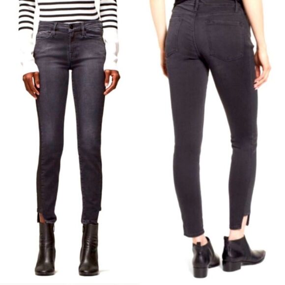 FRAME le skinny de Jeanne dunlop  coated tux jeans 26 - Picture 1 of 8